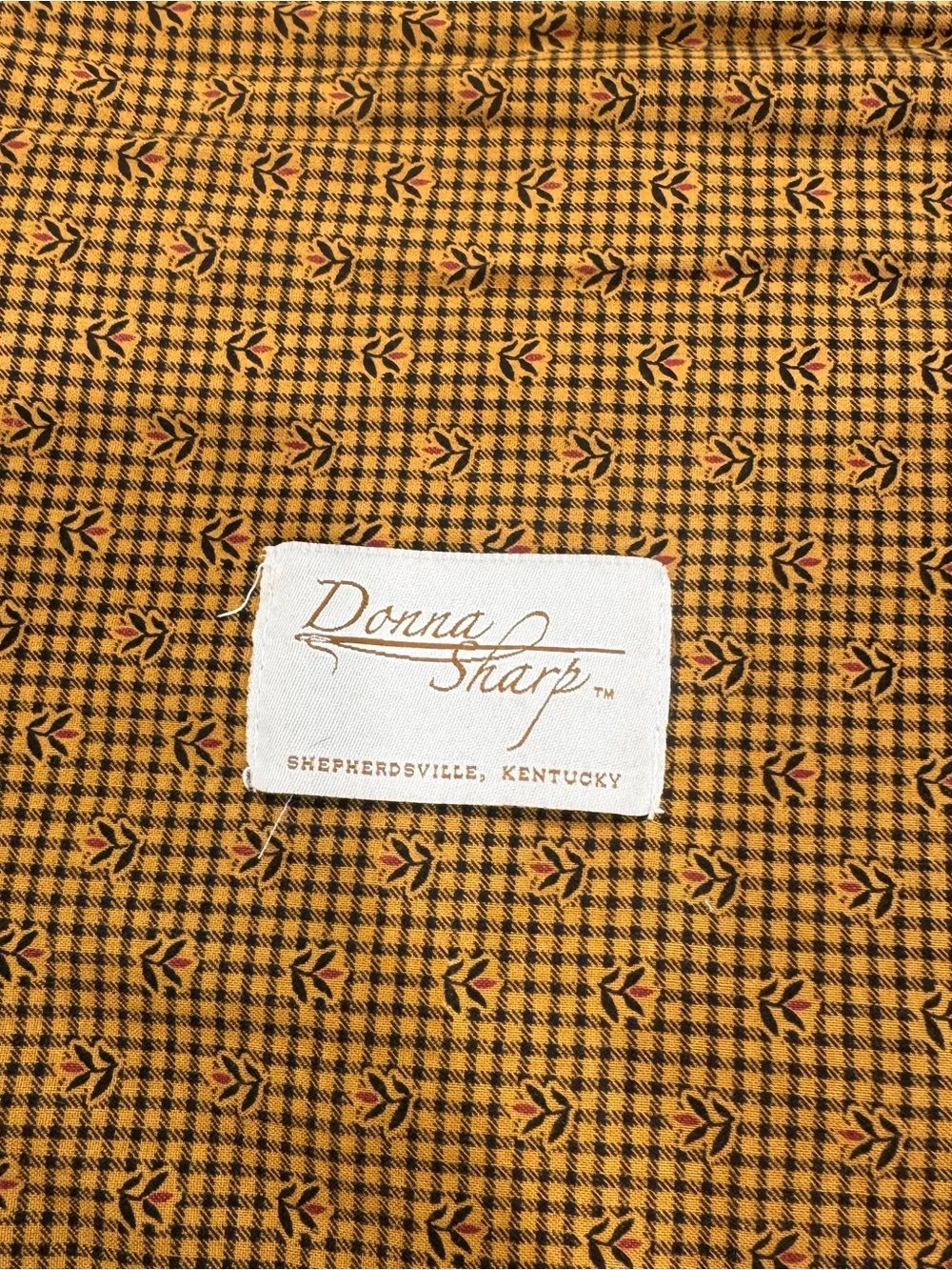 Donna Sharp Patchwork Quilt Decorative Pillow Cover Rustic Cabincore
